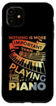 Coque pour iPhone 11 Clavier de piano Motivation Design pour Pianiste