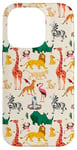 Coque pour iPhone 14 Pro Disney The Lion King Animals of the Pride Lands Pattern