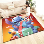 (7-40x60cm (15x23 tuumaa)) Stitch HD Painettu matto Olohuone Kodinsisustus Sohvapöytä Matto Liukumaton Tuoli Tyyny Lounge Mat Picnic Camping Ar