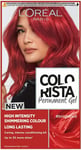 L'oreal Colorista Bright Red Permanent Hair Dye Gel Long-lasting Permanent Hair