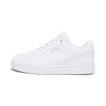 PUMA Mixte Enfant Caven 2.0 Jr Enfant Chaussures Sneakers, Puma White Puma Silver Puma Black, 36 EU