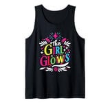 This Girl Glows For Kids Tie Dye Bright Colors 80's And 90's Tank Top