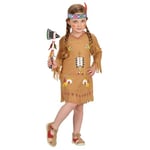 WIDMANN MILANO PARTY FASHION - Costume enfant indien, robe, bandeau avec plumes, carnaval, fête à thème