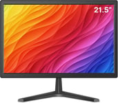 Hisseu 21.5 ''LED Moniteur 60Hz Ultra HD HDMI VGA USB Audio Interface Haut-parleur intégré 160 ° Grand angle de vision Moniteur d'ordinateur Gaming Moniteur CCTV System compatible