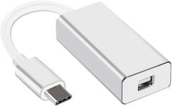 Adaptateur USB Type C vers Mini DisplayPort, Convertisseur 4k@60hz Prend en Charge Les périphériques USB-C avec Mode DP/Alt vers périphériques d'affichage Mini DP.[V525]