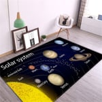 (12-50x80cm 20x23 tuumaa) 3D Aurinkojärjestelmän Lastenhuone Matto Space Planet matto pojalle Makuuhuoneen Liukumaton matto Kylpyhuone Kodinsisustus Play Crawling lattiamatto