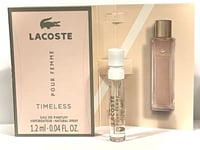 LACOSTE POUR FEMME TIMELESS 1.2ml EDP SAMPE SPRAY