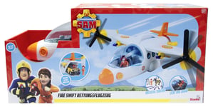 Simba 109252615 Fireman Sam Rescue Plane Fire Swift (42 cm) -Large T (US IMPORT)