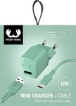 Fresh 'n Rebel - 12W USB-A Mini Fast Charger + 1.5M USB-C Cable - Misty Min