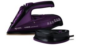 Tower Cord Cordless Steam Iron T22008, 2 In 1 Ceraglide 2400 W- Purple NEW