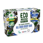 Eco Warrior Men's Edit All Over Body Soap Bar - Vegan, Cruelty Free, No SLS or Parabens Nourishing Mens Soap with Added Shea Butter and a Blend of Essential Oils – Gift for Him 100g