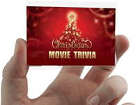 Xmas Movie & Film Quiz Game - 20 Christmas Trivia Cards - Credit Card Sized - -