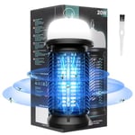 Qoosea Electric Mosquito Killer Bug Zapper Indoor with LED Light Insect Fly Killing Lamp with 20W UV Light Powerful Mosquito Trap Plug-in Mosquito Killer for Outdoor Patio Garden Home Kitchen