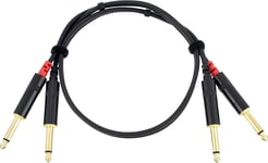 CABLES Câble audio double jack mono 60 cm CÂBLES AUDIO Essentials Jack