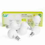 GY Ampoule LED E14 4,9W équivalent 60W, 807 Lumens 4000K Blanc Neutre, Ampoule E14 Led Efficacité Energétique, Non-Dimmable, Lot de 6