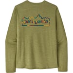 Patagonia Mens Cap Cool Daily Graphic Shirt L/S (Grön (UNITY FITZ: TERRAIN GRN X-DYE) X-large)