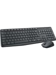 Logitech MK235 Wireless Combo - RU - Tastatur & Mus sæt - Russisk - Sort