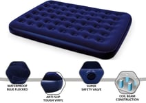 Inflatable Double Flocked Camping Air Bed Blow Up Airbed Mattress Indoor Outdoor