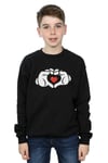 Mickey Mouse Heart Hands Sweatshirt