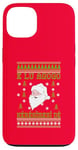 Coque pour iPhone 13 2024 Famille Noël Unique Ugly Red