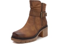 REFRESH Femme 172265 Botte de Motard, Camel, 38 EU