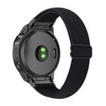 Garmin Fenix E 47mm Armband i resår, svart