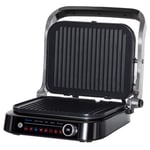 Elektrisk Grillkontaktgrill 95° Fällbar, Optigrill, Intelligent Tidskontroll, 2100W, 8 Lägen, 38X33X20Cm