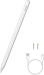 Stylo Compatible Avec Apple Ipad (2018-2023) Rejet De La Paume Magne Stylus Pen Pas De Retards Ou De Sauts Compatible Avec Ipad10-6 Pro 12.9'' 3-6 Gen Pro11'' 1-4 Gen Air 3/4/5 Mini 5/6 (Whiter2)