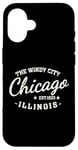 Coque pour iPhone 16 Vintage Retro Love Chicago Illinois Windy City est une ville créée en 1833