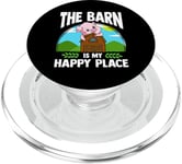 The Barn Is My Happy Place Cute Farm Life PopSockets PopGrip pour MagSafe