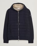 Moncler Hooded Zip Cardigan Navy