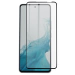 Tempered Glass Screen Protector for Galaxy A54 5G 9H Sloped 5D Edges Blueo Black