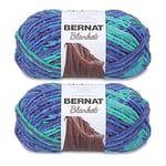 Bernat Blanket Ocean Shades Lot de 2 paquets de 300 g Polyester 6 Super Bulky 200 m Tricot/Crochet