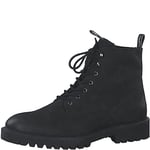 MARCO TOZZI Homme 2-16200-41 Bottes à Lacets, Nubuck Noir, 41 EU