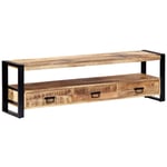 Helloshop26 - Meuble télé buffet tv télévision design pratique 150 cm bois solide de manguier