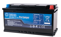 Lithium Batteri: LiFePO4 12V 105Ah, Bobilbatteri Pro Camper