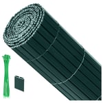 Einfeben - Canisse pvc, Brise Vue pour Jardin, Balcon et Terrasse, Occultant Cloture, Résistant aux Intempéries, Intimité,avec Serre-Câbles,Vert,80 x