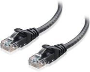 10 Gbit/S Câble Ethernet Cat6 Snagless 9M (Câble Rj45, Câble Internet Cat 6) En Noir, 9 Mètres