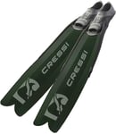 CRESSI Gara Modular Boost Fins Green - Palme Longue Idéale pour la Plongée en Apnée et la Chasse Sous-Marine de Niveau Intermédiaire et Avancé, Vert/Noir, 42/43, Unisexe Adulte