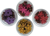 'Petra S Lot de boîtes de bl4df3 Bastelmaxi-News A Fleurs colorées III, composé de 4 différents Designs 4 Couleurs, 4 pièces, Bois