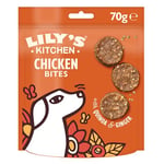 Lily’s Kitchen Made with Natural Ingredients Adult Dog Treats Packet Chomp-Away Chicken Bites for Small, Medium, Large Dogs 8 x 70g