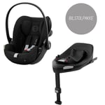 Bilstolpakke, Cybex Babybilstol Cloud G i-size - Moon Black (0-24mnd)