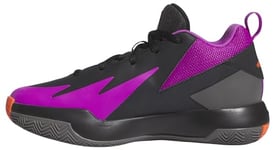 adidas Cross 'Em Up Select Mid Trainers Kids Non-Football Shoes, core Black/Purple Burst/Impact Orange, 4 UK