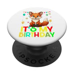 It's my birthday a fox stamping party for girls PopSockets PopGrip Adhésif