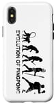 Coque pour iPhone X/XS Ping Pong Evolution pour les joueurs de tennis de table