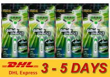 4 x Gillette MACH3 SENSITIVE Mens 1 REFILLABLE RAZOR 1 CARTRIDGE Express !