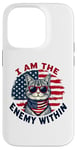 Coque pour iPhone 14 Pro I Am The Enemy Within Harris vs Trump Élection américaine 2024 drôle