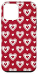 Coque pour iPhone 12 mini Coeurs rouges Valentine Modèle mignon de Saint Valentin