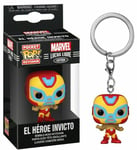 Marvel Lucha Libre porte-clés Pocket POP! Vinyl Iron Man bobble-head 53893