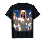 Jesus Anime Manga smiling joyful in Glory John 15:11 T-Shirt